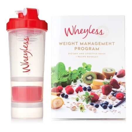 Wheyless Weight Management Booklet + Travel Shaker