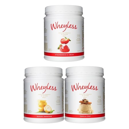 Wheyless Premium Formula by Dr Bob 640g 3 Pack Favourites