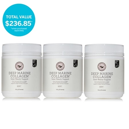 Carla Oates Deep Marine Collagen Beauty Support Powder 150g Trio