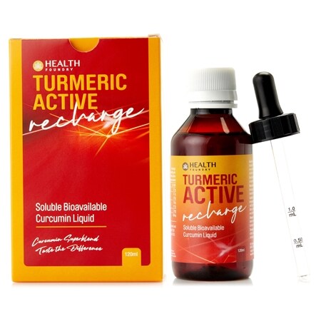Turmeric Active Recharge Soluble Curcumin 120ml Expiry 1/10/2024
