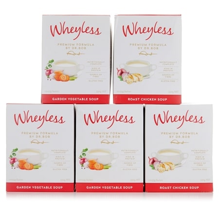 Wheyless Premium Formula by Dr Bob Roast Soup 5 x 10 Pack 55g