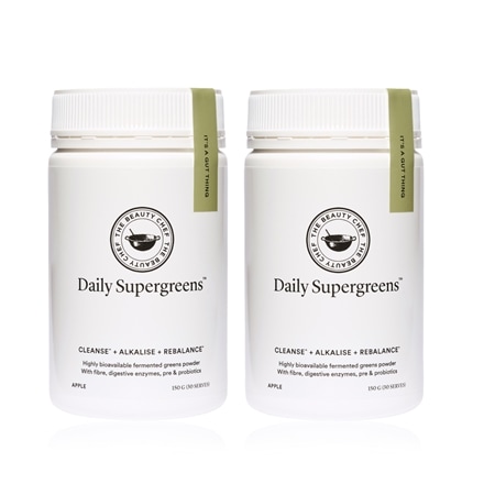 Carla Oates Daily Supergreens Inner Beauty Support 150g Duo