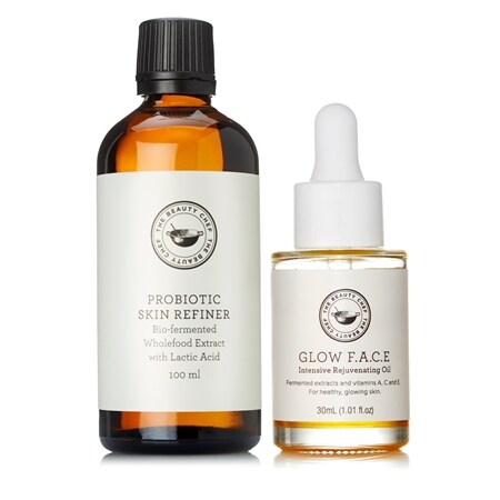Carla Oates Glow F.A.C.E Oil & Probiotic Skin Refiner Duo
