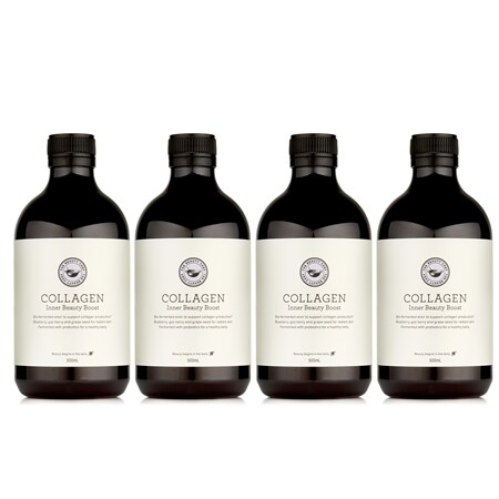 Carla Oates Collagen Supercharged Inner Beauty 500ml 4 Pack