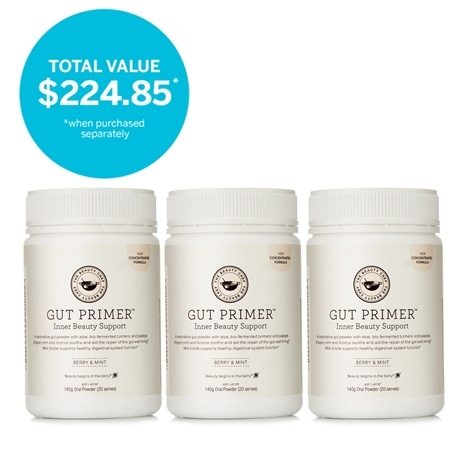 Carla Oates Gut Primer Inner Beauty Support - Berry & Mint 140 g Trio