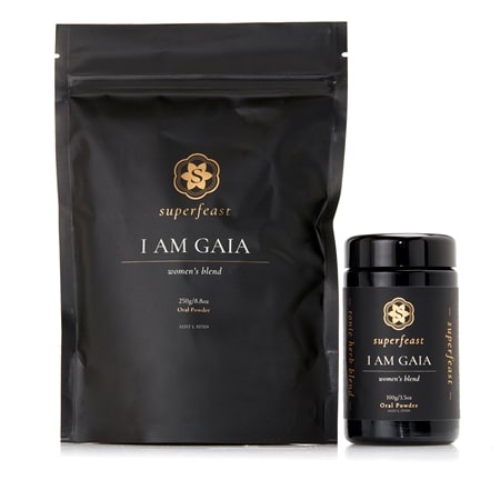 Superfeast I am Gaia Women's Blend Oral Powder 100g Jar & 250g Bag Duo