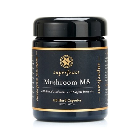 SuperFeast Mushroom M8 8 Medicinal Mushrooms 120 Capsules