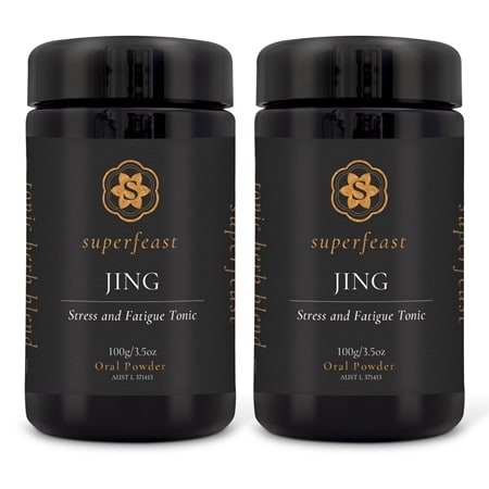Superfeast Jing Stress & Fatigue Tonic Oral Powder 100g Duo Jar
