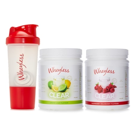 Wheyless NEW Clear Protein 640g Duo with Shaker