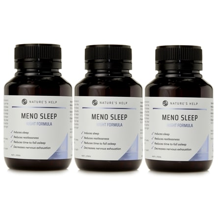 Nature's Help Meno Sleep Night Formula 60 Capsules Trio(3x60 Caps)