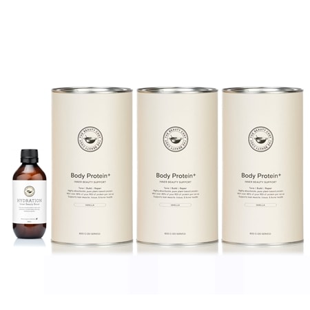 Carla Oates Body Protein+ Inner Beauty Support Trio & Bonus Hydration