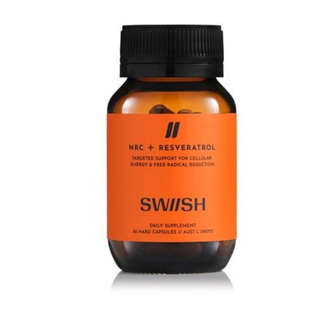 SWIISH NRC+ Resveratrol Targeted Support for Cellular Energy 30 Capsules