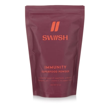 SWIISH Immunity Superfood Probiotic, Adaptogen, Zinc + Vitamin C Powder 145