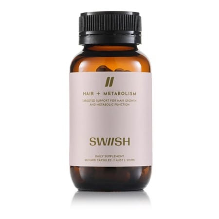 SWIISH Hair + Metabolism Targeted Support 60 Capsules