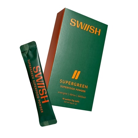 SWIISH Supergreen Superfood Powder 3g 10 Pack Sachets