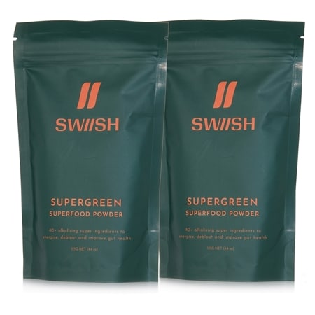 SWIISH Supergreen Superfood Powder 125g Duo