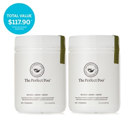 Carla Oates The Perfect Poo Daily Fibre Powder 270g Duo