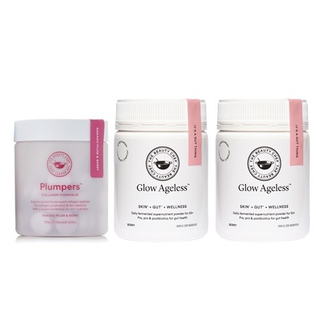 Carla Oates Glow Ageless Powder Duo and Collagen Plumpers