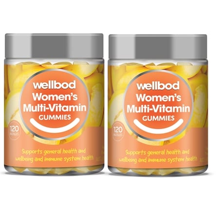 Well Bod Gummies Women's Mutivitamin 120 Gummies Duo