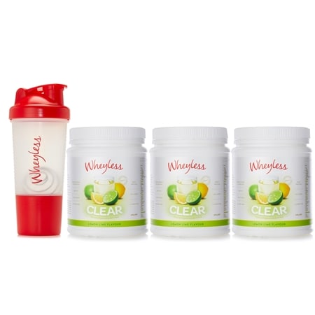 Wheyless NEW Clear Protein 640g Trio with Shaker