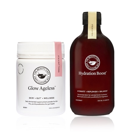 Carla Oates Glow Ageless 150g & Hydration Boost Elixir Duo