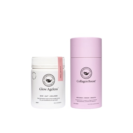 Carla Oates Glow Ageless Powder 150g & Collagen Boost Liquid Sachet 10 pk