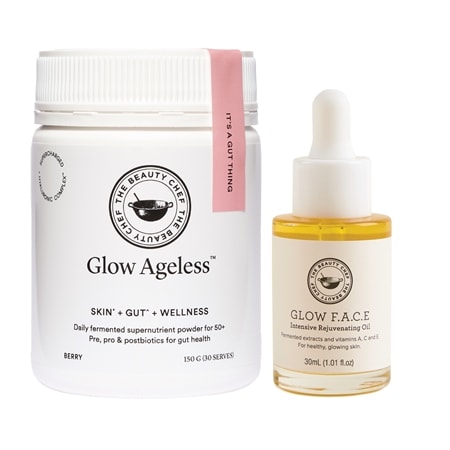 Carla Oates Glow Ageless Powder 150g & Glow F.A.C.E Rejuvenating Oil 30ml