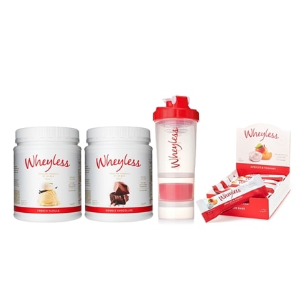 Wheyless Premium Formula Choc & Vanilla with Fibre Bars Giftpack