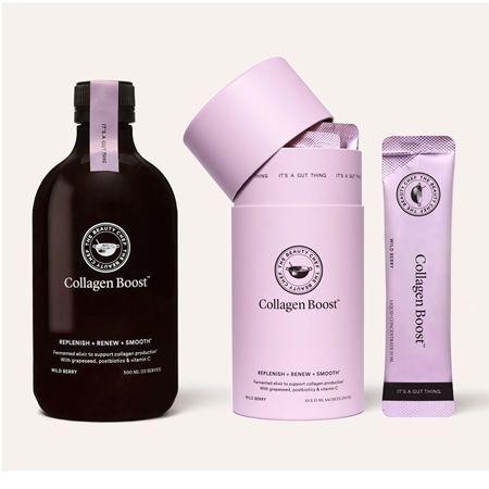 Carla Oates Plump & Go Collagen Boost 500ml and 10 Pack Sachets