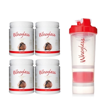 Wheyless Premium Formula by Dr Bob 4 x 640g With Shaker