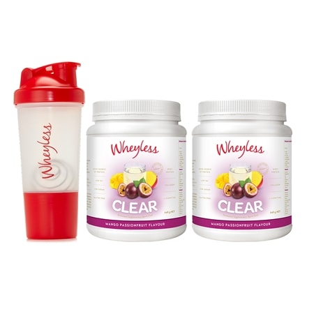 Wheyless NEW Clear Protein 640g Duo with Shaker
