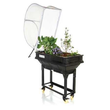Vegepod Small with Cover + Trolley Stand