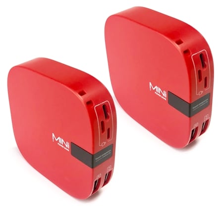 SAFEMORE Mini Multi-Port Power Bank 10000mAh Twin Pack