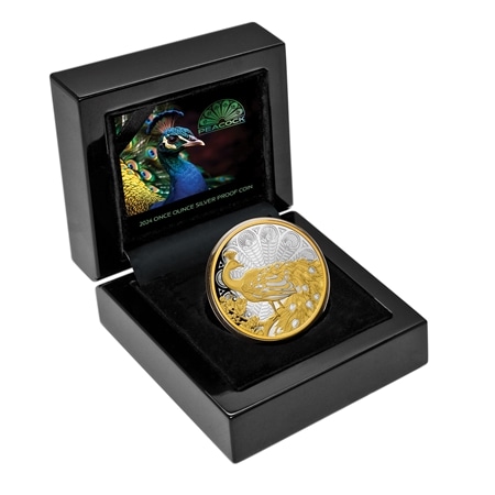 Peacock 2024 $1 1oz Silver Proof Coin