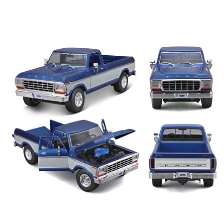 1979 Ford F-150 Pickup Truck Blue/White