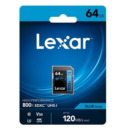 Lexar 64GB 800x PRO SDXC Memory Card