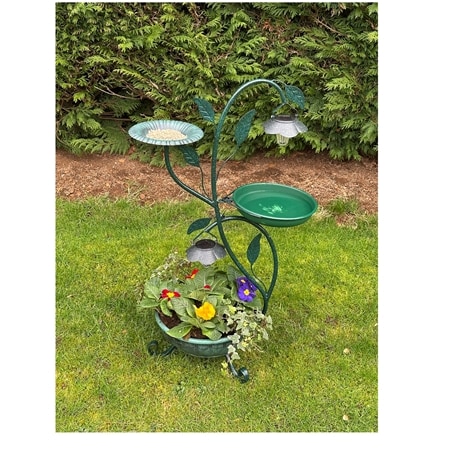 Solar Planter  and Bird Feeder