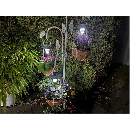 Solar Hanging Basket Planter