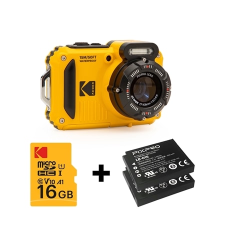 Kodak PIXPRO WPZ2 Dig Cam Waterproof w/ Extra Battery, & SD Card