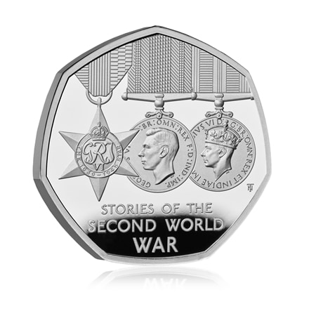 Great Britain Stories of the Second World War 2025 50p Silver Coin