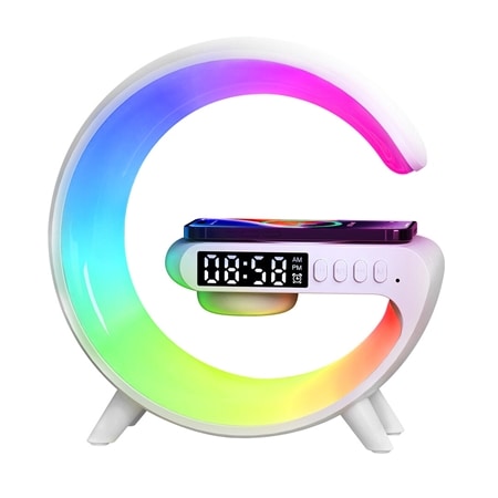 Charge Logic Wireless Charging Dock w/BT Speaker & Lights