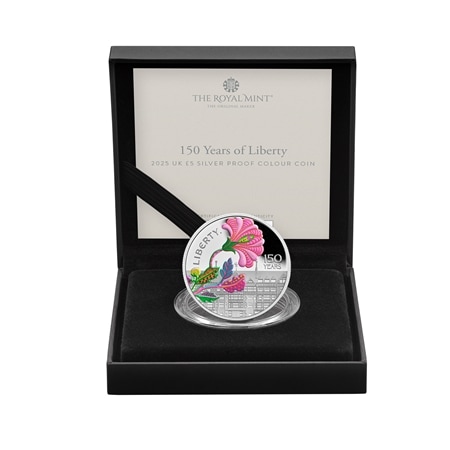 Great Britain 150 Years of Liberty 2025 5 Pounds Silver Coin
