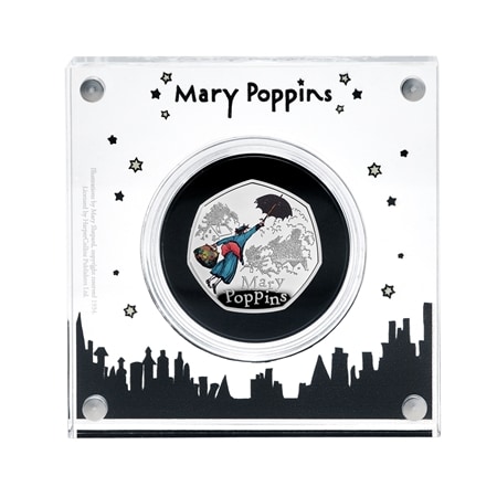 Great Britain Mary Poppins 2025 50p Colour Silver Proof Coin