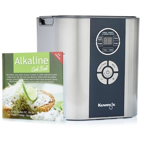 kuvings greek yoghurt and cheese maker with alkaline cook book