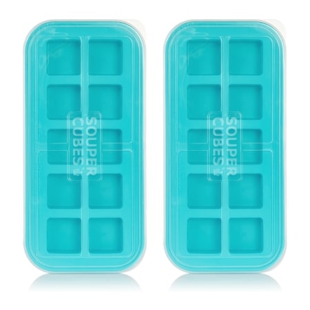 Souper Cubes 2 Tablespoon Freezing Tray w/ Lid Duo Pack
