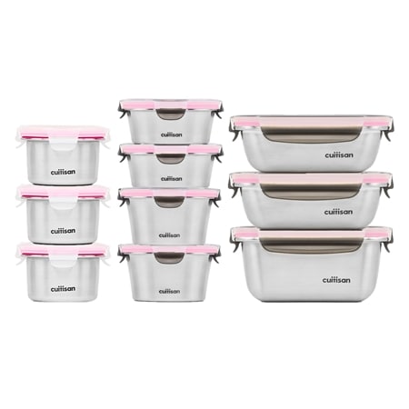 Cuitisan Flora Round & Rectangle Mixed Size 10 Piece Pantry Pack