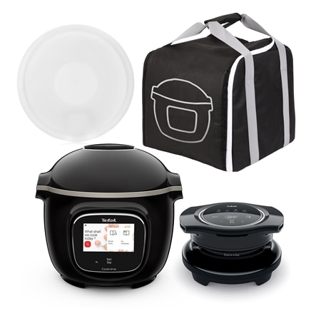 Tefal Cook4Me Touch With Crisp Lid  Travel Bundle