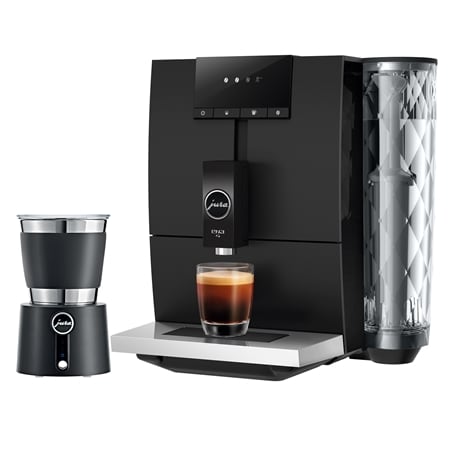 Jura ENA 4 Touch Coffee Machine with Hot & Cold Milk Frother Bundle