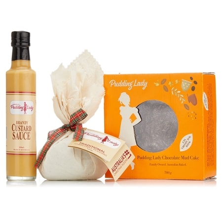 The Pudding Lady Exclusive Entertaining Cake, Pudding & Custard Trio