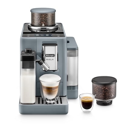 De'Longhi Rivelia Automatic Compact Bean-to-Cup Coffee Machine - Grey